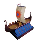 Корабль Viking Craft, корабль, лодка, бумажная модель, сборка, ручная работа, игра-головоломка, сделай сам, детская игрушка