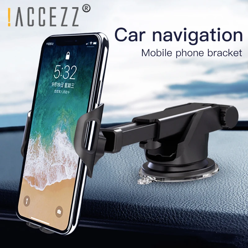 Автомобильный держатель ACCEZZ с вентиляционным отверстием, универсальный для iphone X, 8, 7, MAX, huawei, samsung, Xiaomi, автомобильный смартфон, гравитационная присоска, подставка