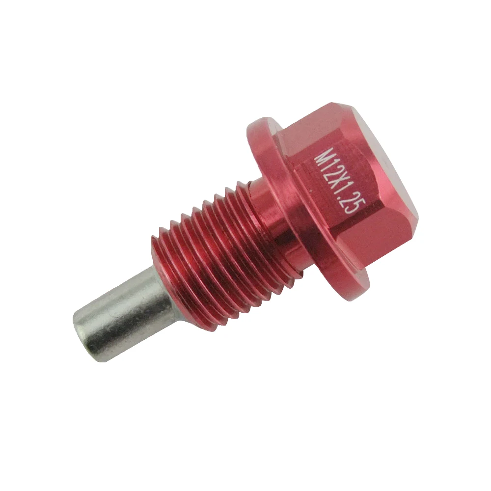 2 шт. Алюминий Магнитная дренажная масляная пробка Магнитный поддон Слива