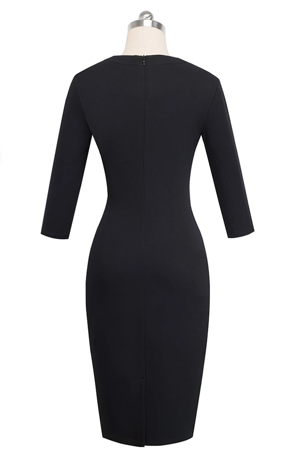 Женское Деловое платье-карандаш без рукавов элегантное облегающее платье с