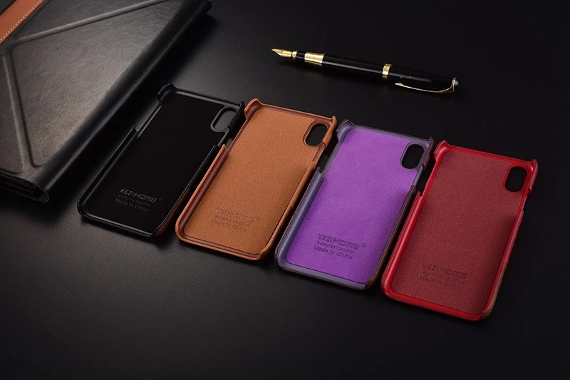 Чехол из натуральной кожи в деловом стиле для iPhone X XR XS Max ударопрочный чехол 6 S 7 8