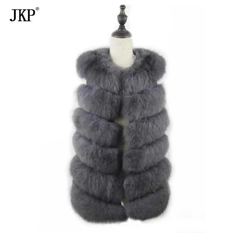 Winter 100% Real Fox Fur Vest Natural Fox Fur Vest  Women fur Coat Jackets enlarge