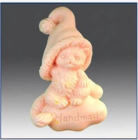 hot 3d bear hat shape handmade soap mold animal candle molds silicon mould chocolate candy moulds form of cake