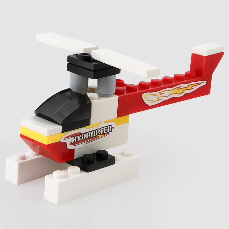 DIY Model Building Block Toys F1 Racer Helicopter Motorboat Fighting vehicle Blocks Sets Assemblage Classic Child Gift | Игрушки и хобби
