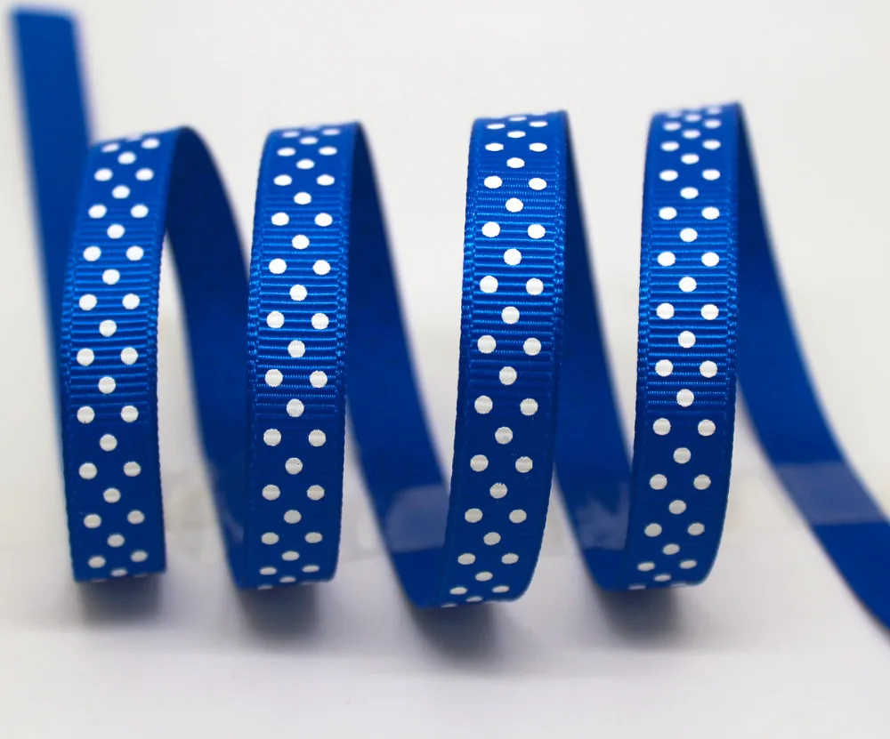 PPCrafts Буле точка ribon 3/8 &quot9 мм Grosgrain ленты печатных горошек 50 ярдов/рулон | Дом и сад