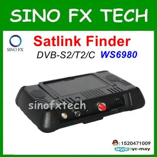 Бесплатная доставка оригинальный SATLINK WS 6980 DVB S2 + C T2 COMBO 7 &quotанализатор спектра