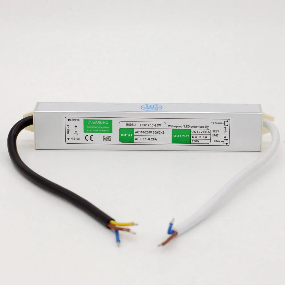 

DC 12V25W Metal Shell Waterproof LED Switching Power Supply 25W Security/Adapter Power Supply 110V/220V