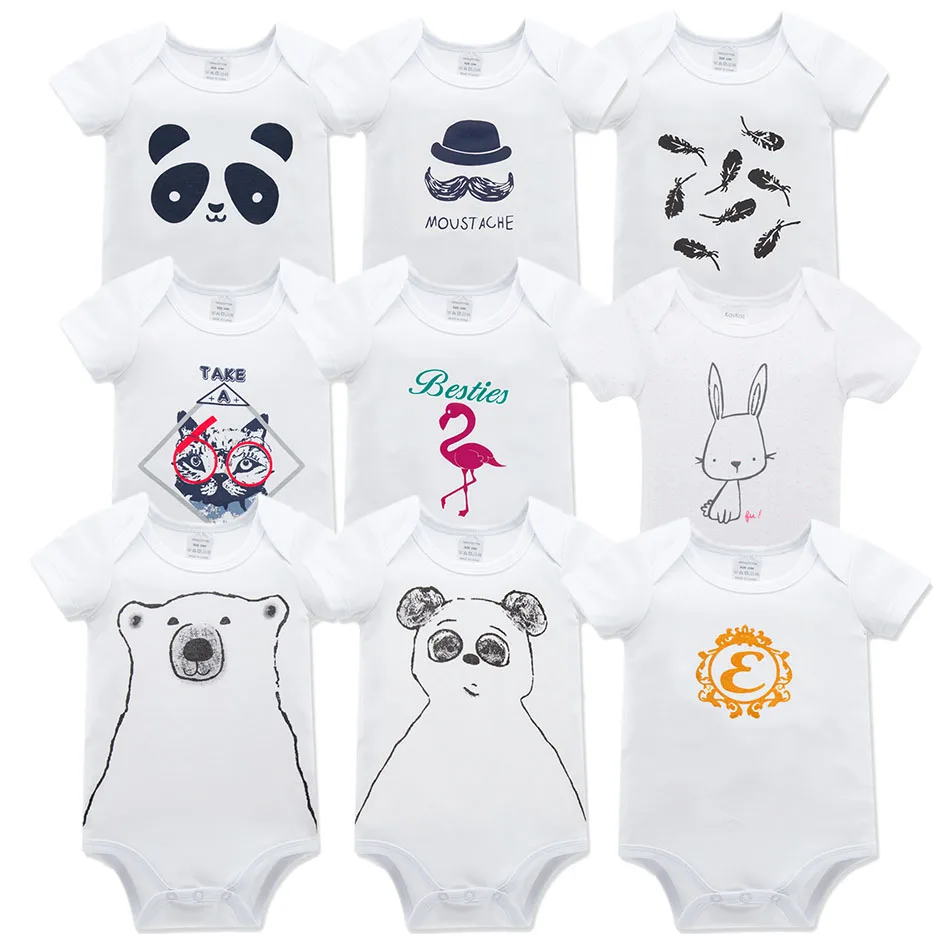 KAVKAS/летнее боди для новорожденных мальчиков хлопковые комбинезоны bebes одежда