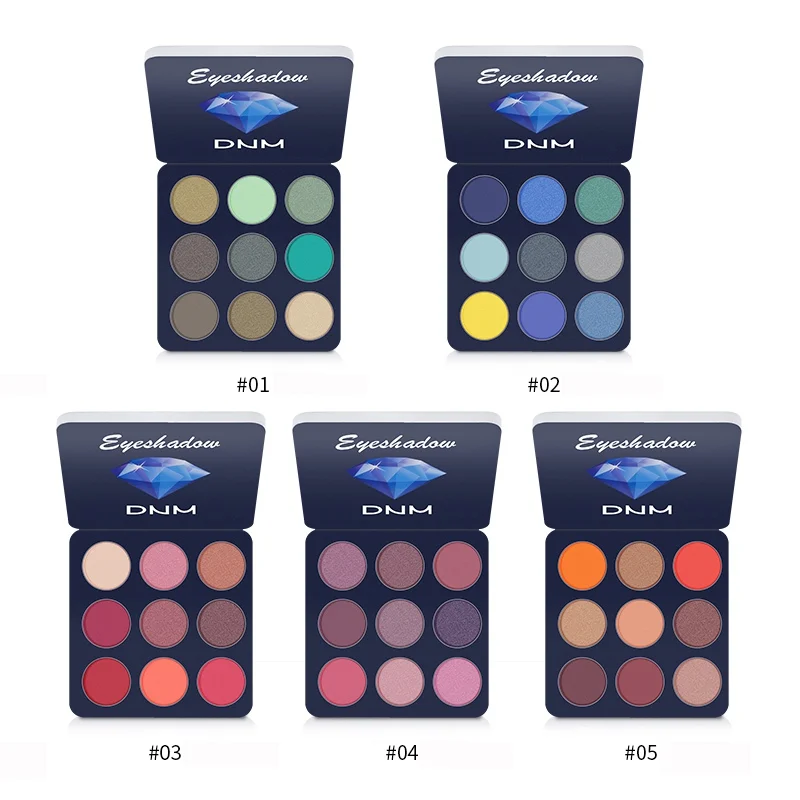 9 цветов дымчатый сияющий блеск Тени для век Палитра водонепроницаемые тени