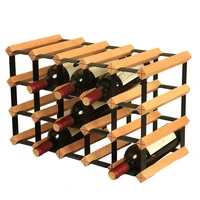 multi size wine holder household living room wine rack solid wood wine lattice decoration modern restaurant bar red wine stand