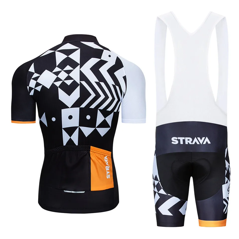Мужская велосипедная одежда Strava Team фиолетовая короткая для велоспорта 9D с