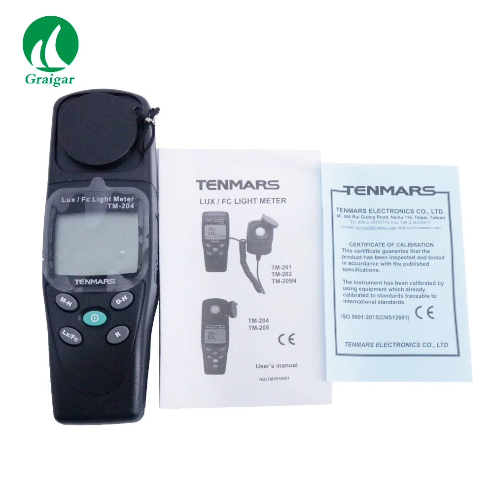 Высокоточный цифровой измеритель освещенности TM 204 с 3 1/2 цифрами LCD максимальным