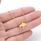 CHENGXUN милое ожерелье в виде слона, ажурное ожерелье s для женщин и девушек, милое украшение в виде животного, повседневный аксессуар
