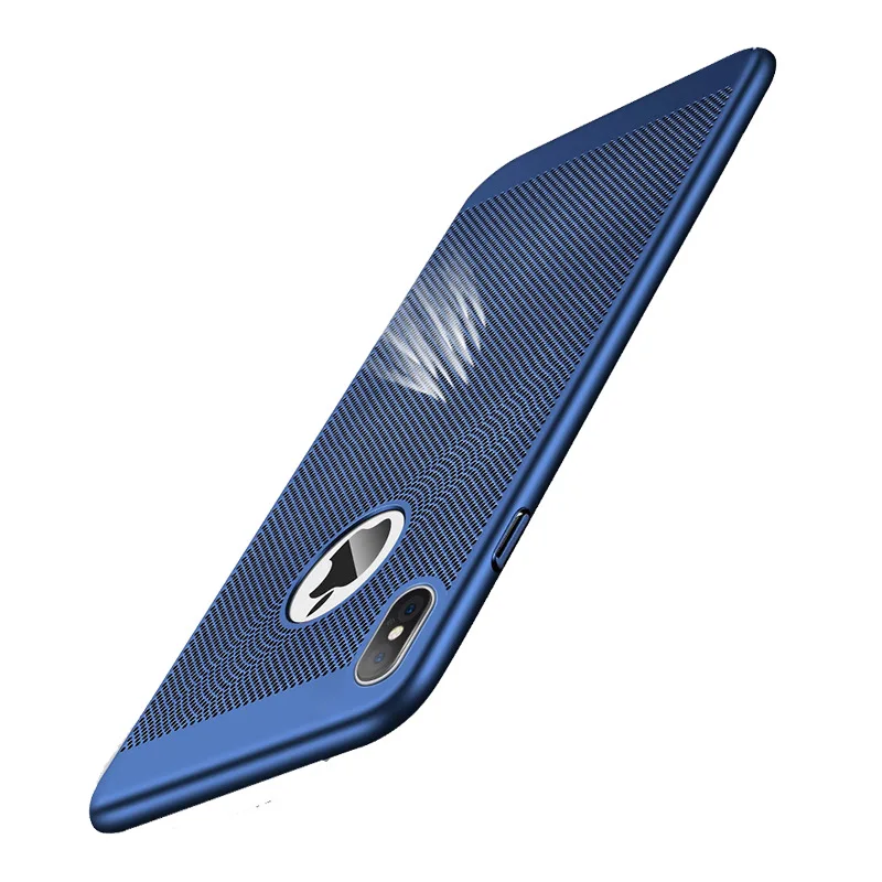 Ультратонкий чехол для телефона iPhone XS MAX XR X 6 6s 7 8 Plus полые чехлы с рассеиванием