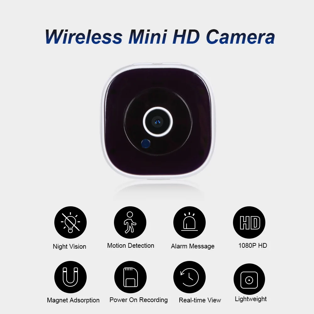 Mini Camera HD 1080P IP Night Vision Wearable Micro Cam Portable Video Recorder with Motion Sensor Security Magnetic | Электроника