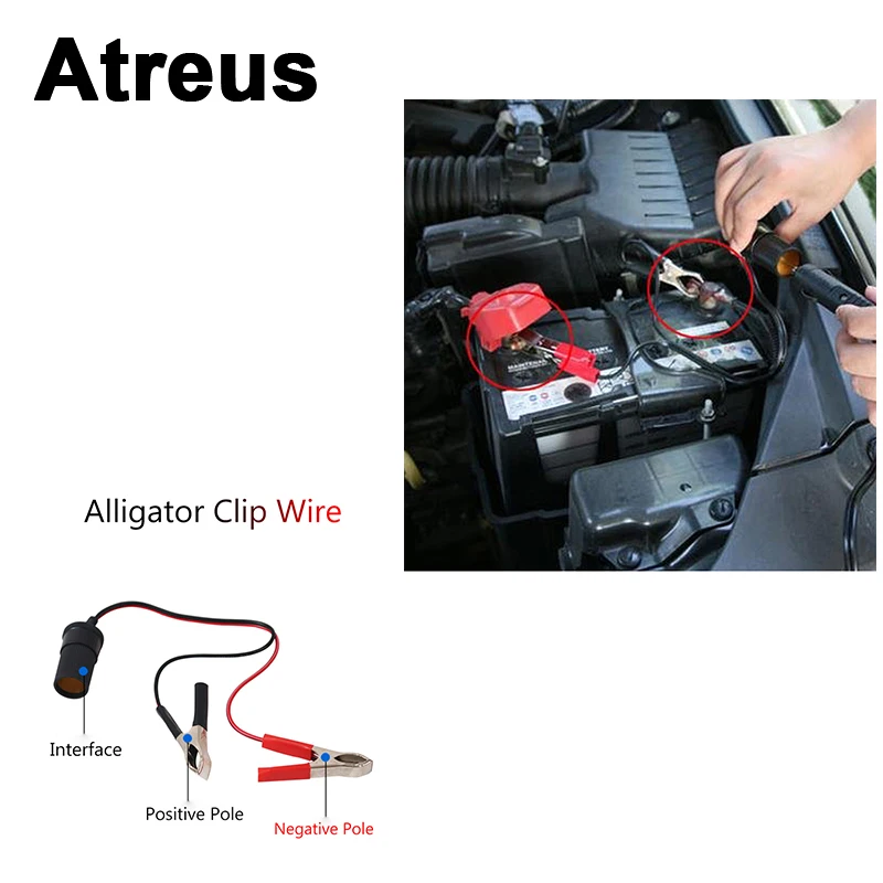 Atreus для Nissan qashqai Citroen c4 c5 c3 Chevrolet cruze aveo Peugeot автомобильный зажим кабеля Батарея Чан