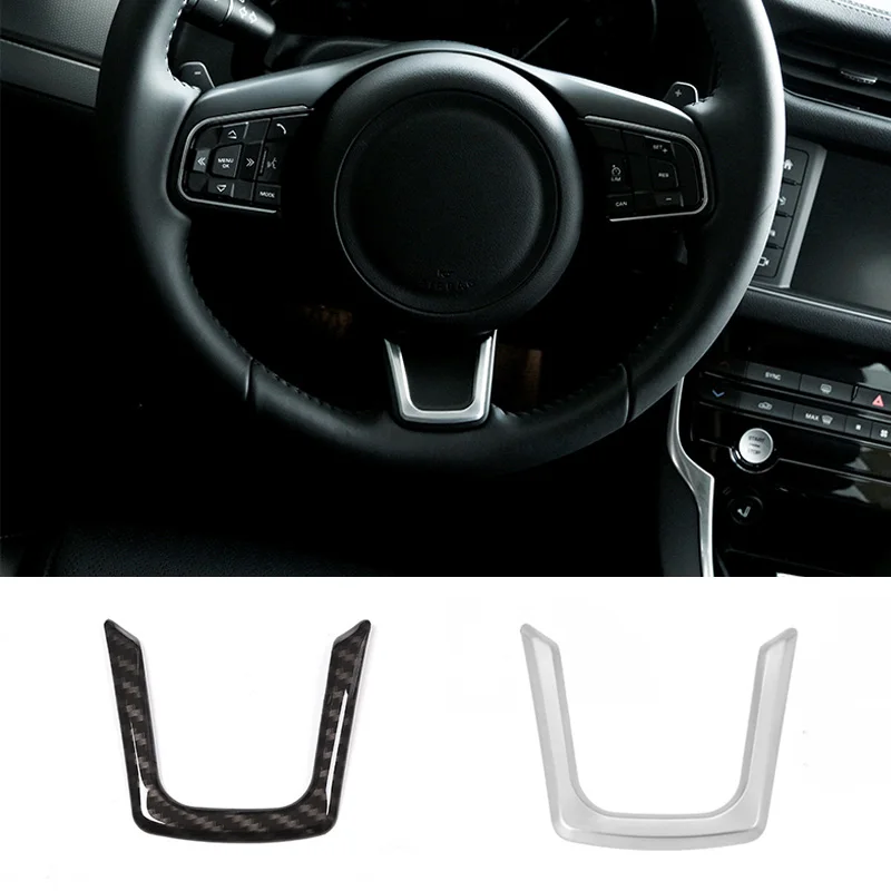 Steering Wheel U Strip Decorative Frame Cover Trim for Jaguar XE X760/XF X260/ F-PACE X761 2016-2018 Car Interior Accessories | Автомобили