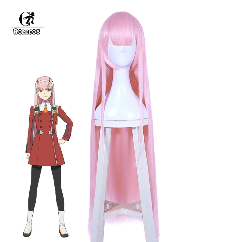 ROLECOS японского аниме DARLING в FRANXX Косплэй волос ноль два 02 Головные уборы Для женщин