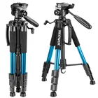 Штатив для камеры Neewer Blue, алюминиевый, 142 см, с 3-сторонней поворотной панорамной головкой и сумкой для переноски, для CanonNikonLoad до 8,8 фунтов4 кг