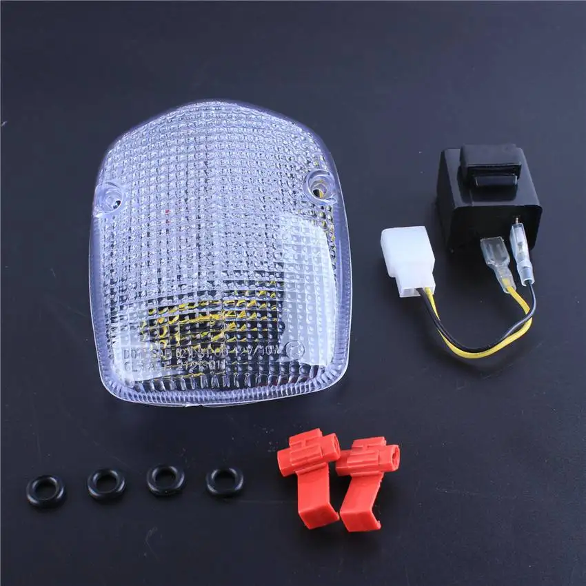 

LED Brake Turn Signals Integrated Tail Light For Honda Shadow ACE 750 02-03 SABRE AERO 1100 Clear