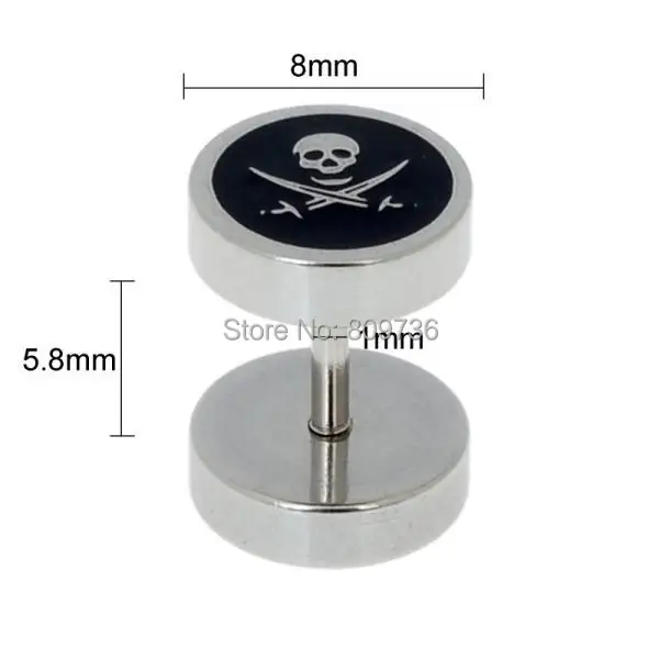2 шт. мужские серьги гвоздики из нержавеющей стали|ear stretchers plugs|stretcher plugsplug f |