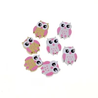 20pcs 22x18mm wood dye owl spacer beads for baby diy crafts kids toys spacer beading bead jewelry making diy