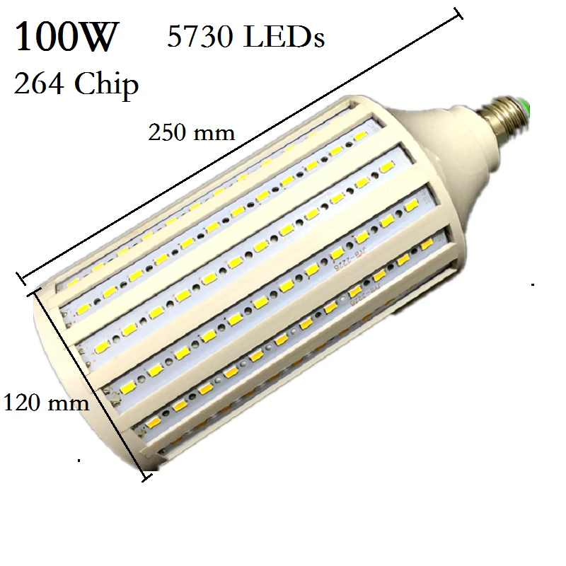Лампада 40 Вт 50 60 80 100 светодиодная лампа 5730SMD E27 E40 E26 B22 кукурузная 110 В 220 подвесная