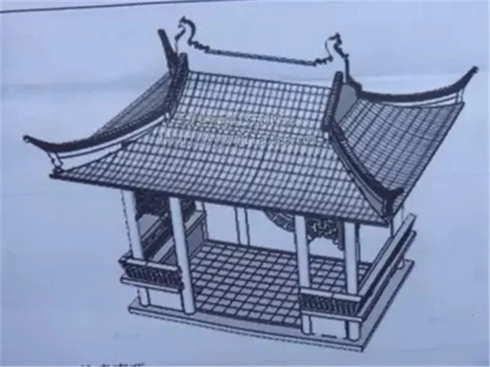 Китайские классические древние деревянные строительные модели Xihu lake осмотр