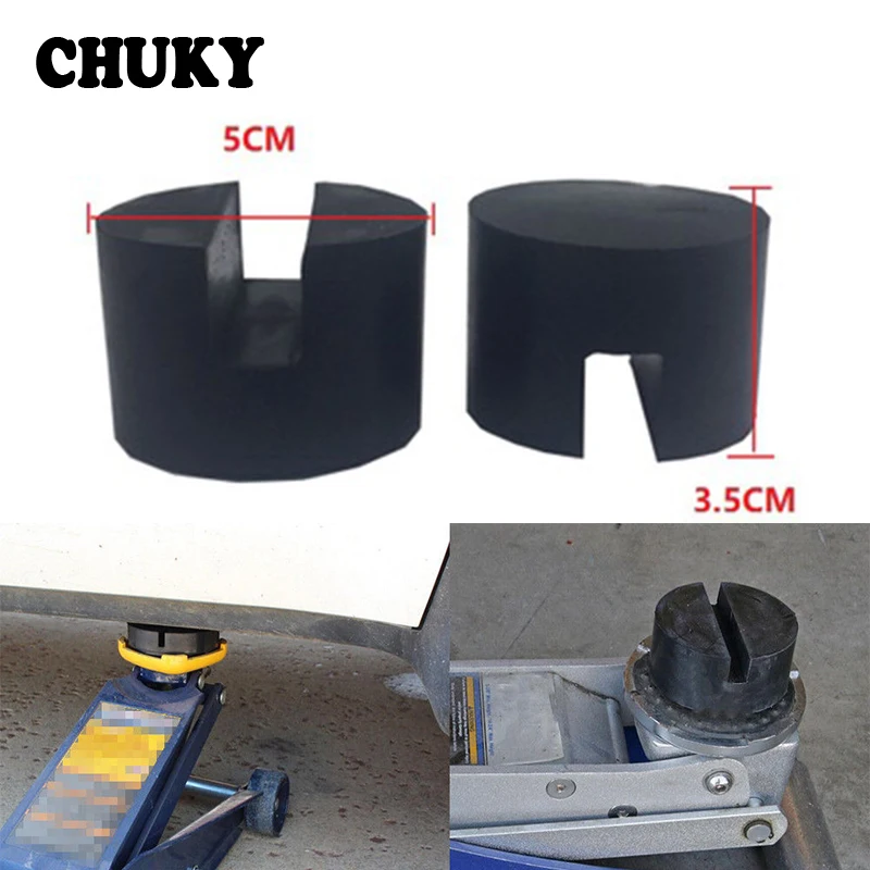 

CHUKY Car Jacks Rubber Pad Jacks Durable Supporting Rubber Block Jacking Disk Pad For Volvo XC90 V70 Kia rio ceed sportage 2017