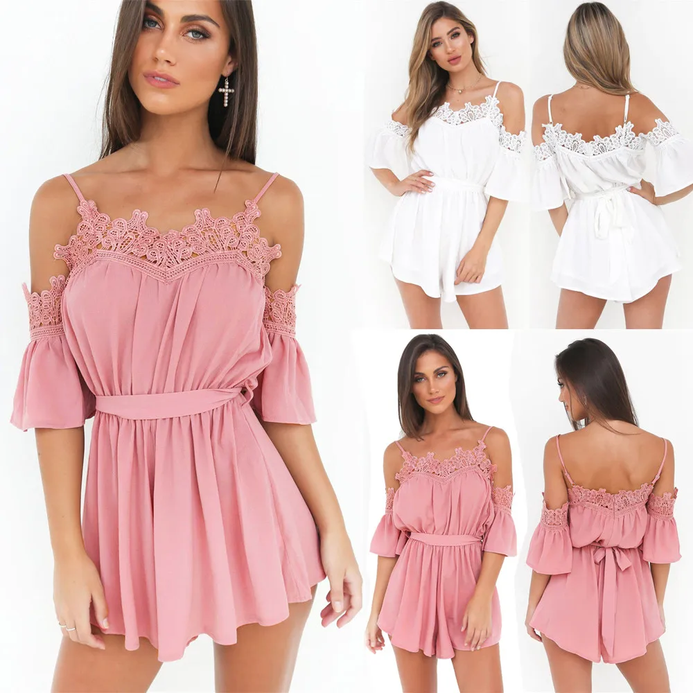 Женский Повседневный комбинезон на бретельках пляжный повседневный для отдыха