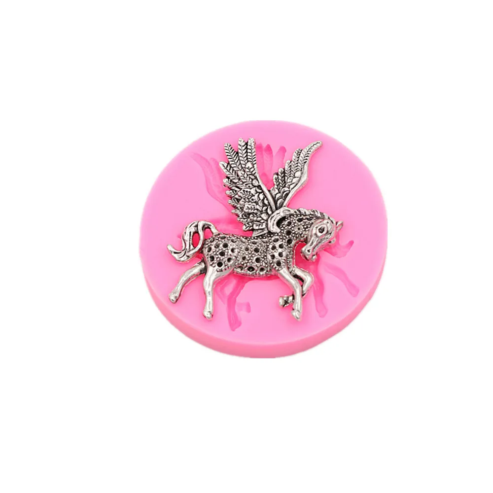 

Pegasus Moisturizing Cake Silicone Mold Handmade Chocolate Craft Mold Cake Dessert Decorative Mold DIY Cake Baking Gadget new