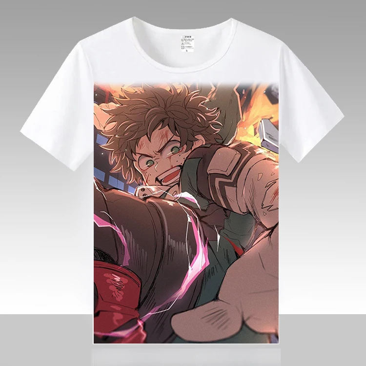 Футболка для косплея My Hero Academia футболка Izuku Midoriya шото Тодороки Bakugou Katsuki японского