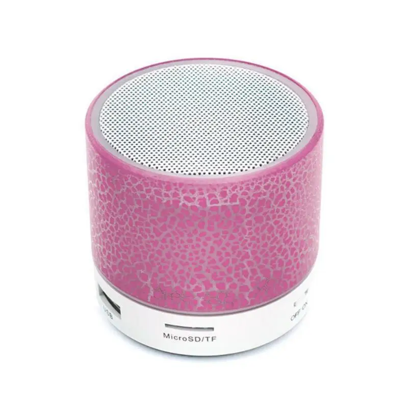 Pink 100 шт./лот BRSUANG Мини Портативный беспроводной Bluetooth наружный динамик A9 USB Сабвуфер для iPhone samsung huawei Oneplus sony и т. д - Color: Pink