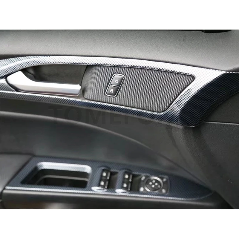 TOMEFON для Ford Mondeo 2013 ABS углеродное волокно автомобиля межкомнатные двери передний задний переключатель окна вентиляционное отверстие переключения передач накладка