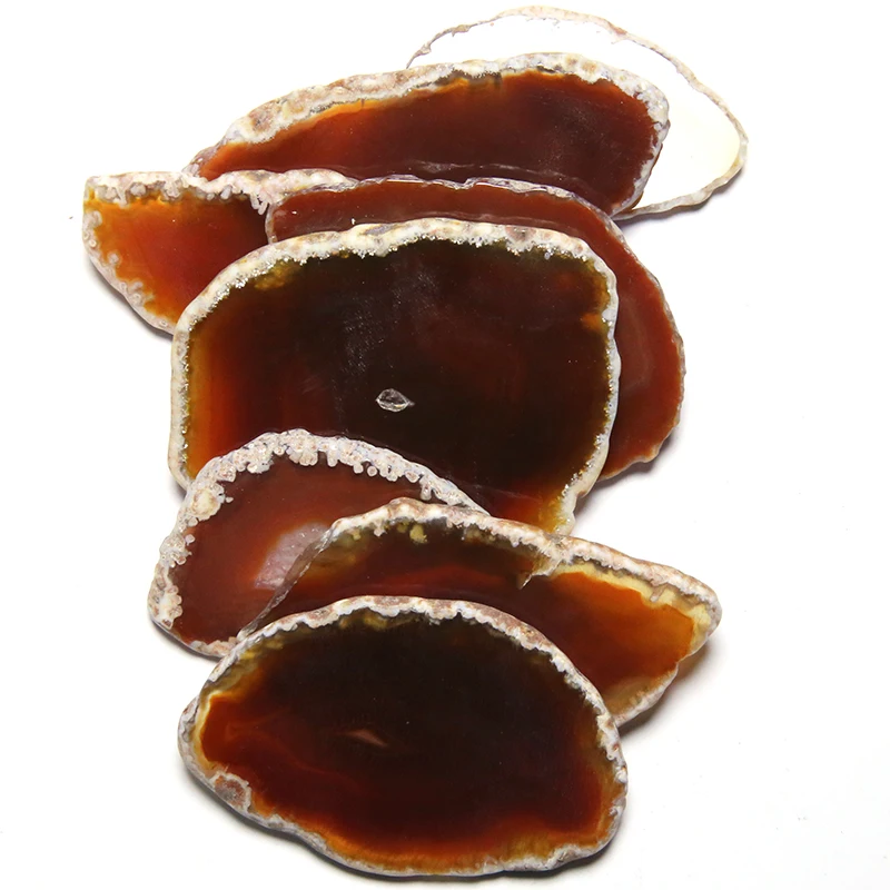 The Brown Agate Irregular Slice Background Wall Home Decoration Decor DIY Mineral Natural Crystal Quartz Healing Reiki Stone | Дом и сад