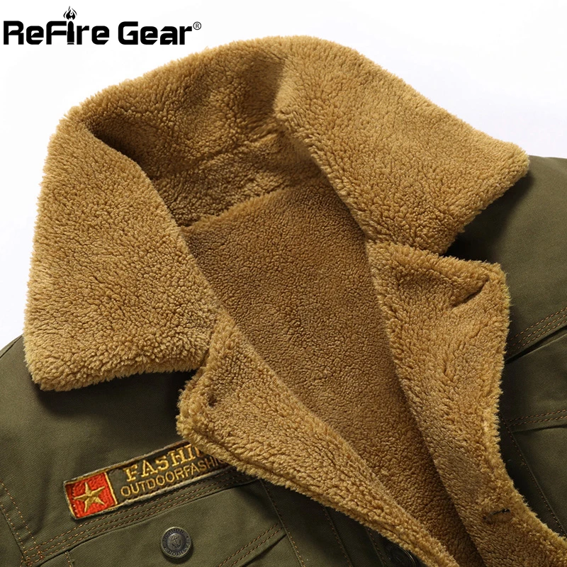 Зимняя армейская тактическая куртка ReFire Gear Мужская теплая военная с толстым