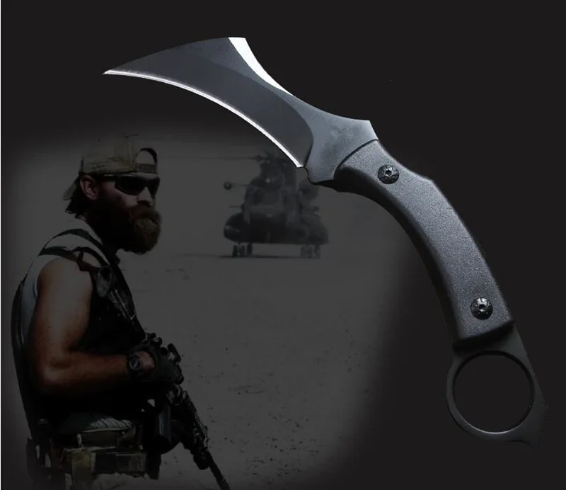Тактический нож Karambit, охотничий нож для выживания, нож с фиксированным лезвием, коготь, мачете, джунгли, боевые ножи для кемпинга, EDC, ручной инструмент