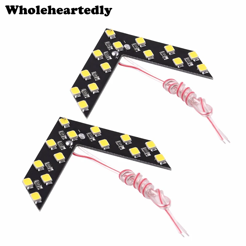 2 шт. Универсальная автомобильная Янтарная Стрелка Панель 14 SMD