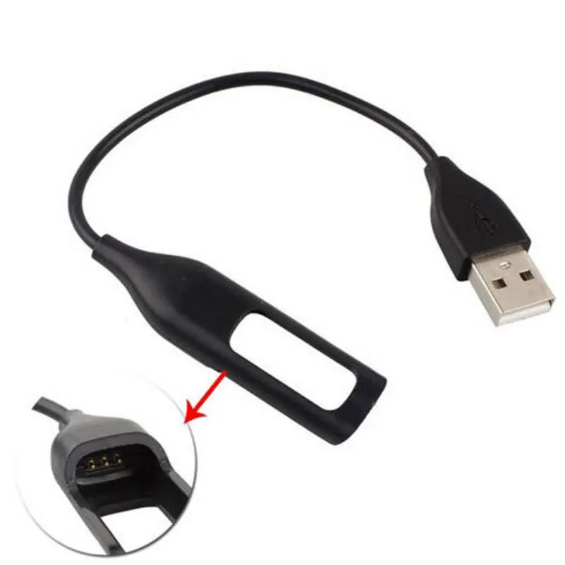 Replacement USB Power Charging Cable Charger Cable Cord For Fitbit Flex Wireless Smart Wristband Bracelet Black New