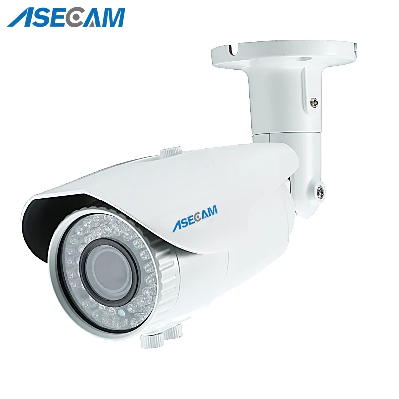 Супер 4 МП CCTV Full HD зум 2,8~ 12 мм объектив варифокальный HD AHD камера светодиодный ИК водонепроницаемый белый металл пуля видеонаблюдение