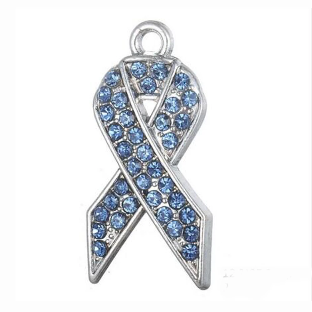 Очаровательная лента Стразы для информирования о раке розовая красная желтая