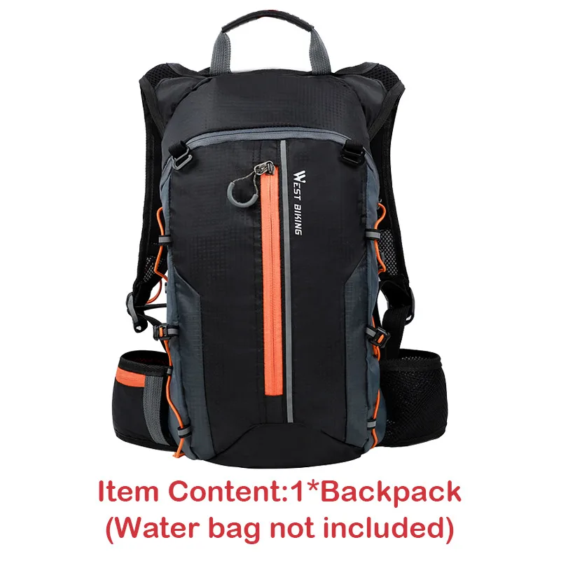 WEST BIKING 10L спортивные рюкзаки, складная велосипедная сумка, сумка для путешествий, альпинизма, женская и мужская, рюкзак, удерживающий воду, велосипедная сумка - Цвет: Orange Bag only