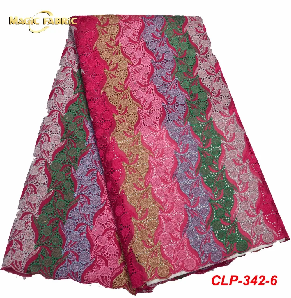 

High quality Swiss Voile Lace In Switzerland Strong Stones Embroidered Flower Lace Fabric 2018 African Swiss Voile Lace CLP-342