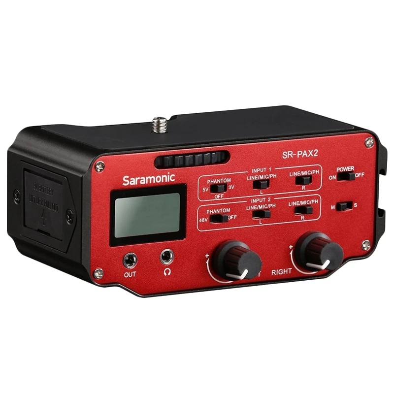 Saramonic Sr-Pax2 аудио адаптер смесителя Предварительный усилитель два Xlr и 3 5 мм разъем
