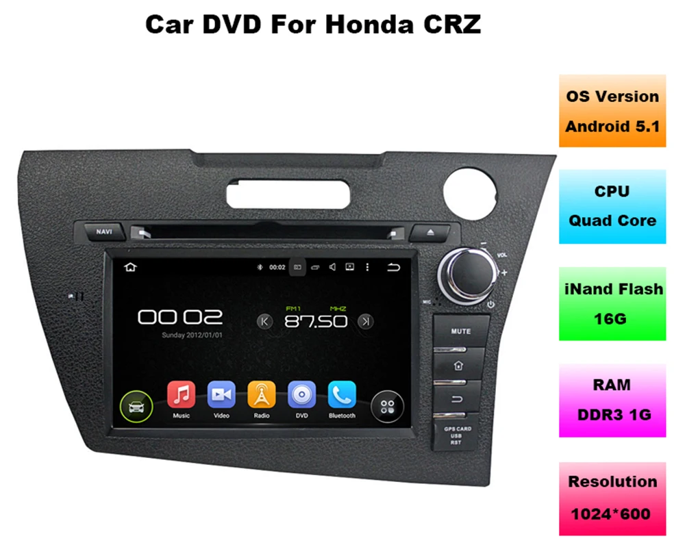 7 дюймовый автомобильный DVD на основе Android с 3g/Wi Fi/BT GPS навигацией аудио Радио