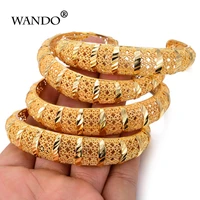 wando trendy 4pcslot ethiopiandubaiafricanfrancejewelry gold color bangles jewelry gold banglesbracelets for women gifts
