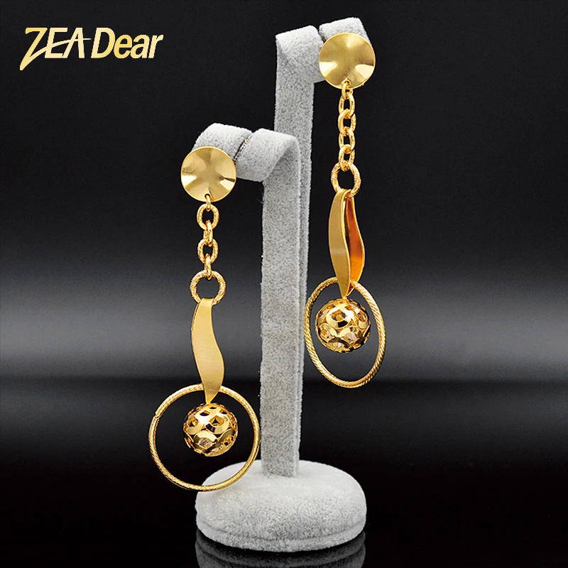 Ювелирные изделия ZEA Dear романтичные украшения длинные висячие серьги подвески