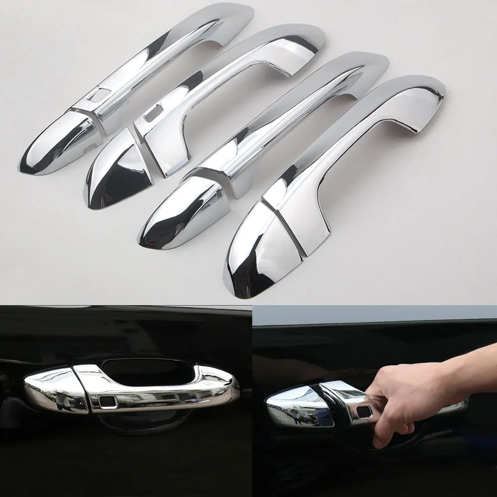 Хромированный ABS умный ключ для автомобиля дверная ручка крышка Накладка Kia Sportage