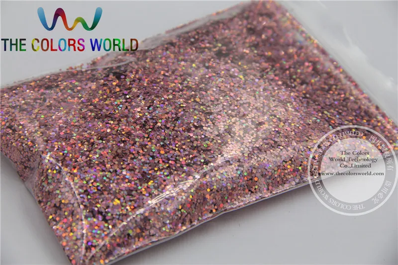 1.0MM Laser Dark Pink Color Glitter Powder for nail decoration UV gels and other | Nail