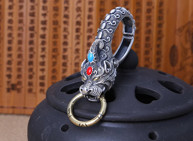 EDC 925 серебро с латунными бусинами для ножа кулон ПАРАКОРД БРЕЛОК DIY украшения 925 серебро с латунным снаряжение для кемпинга EDC инструменты